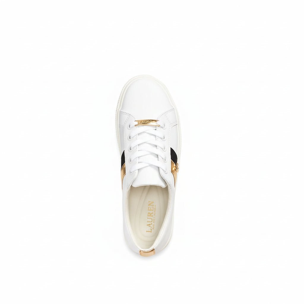 RALPH LAUREN Janson Logo Leather Trainers RLW8 - Runner