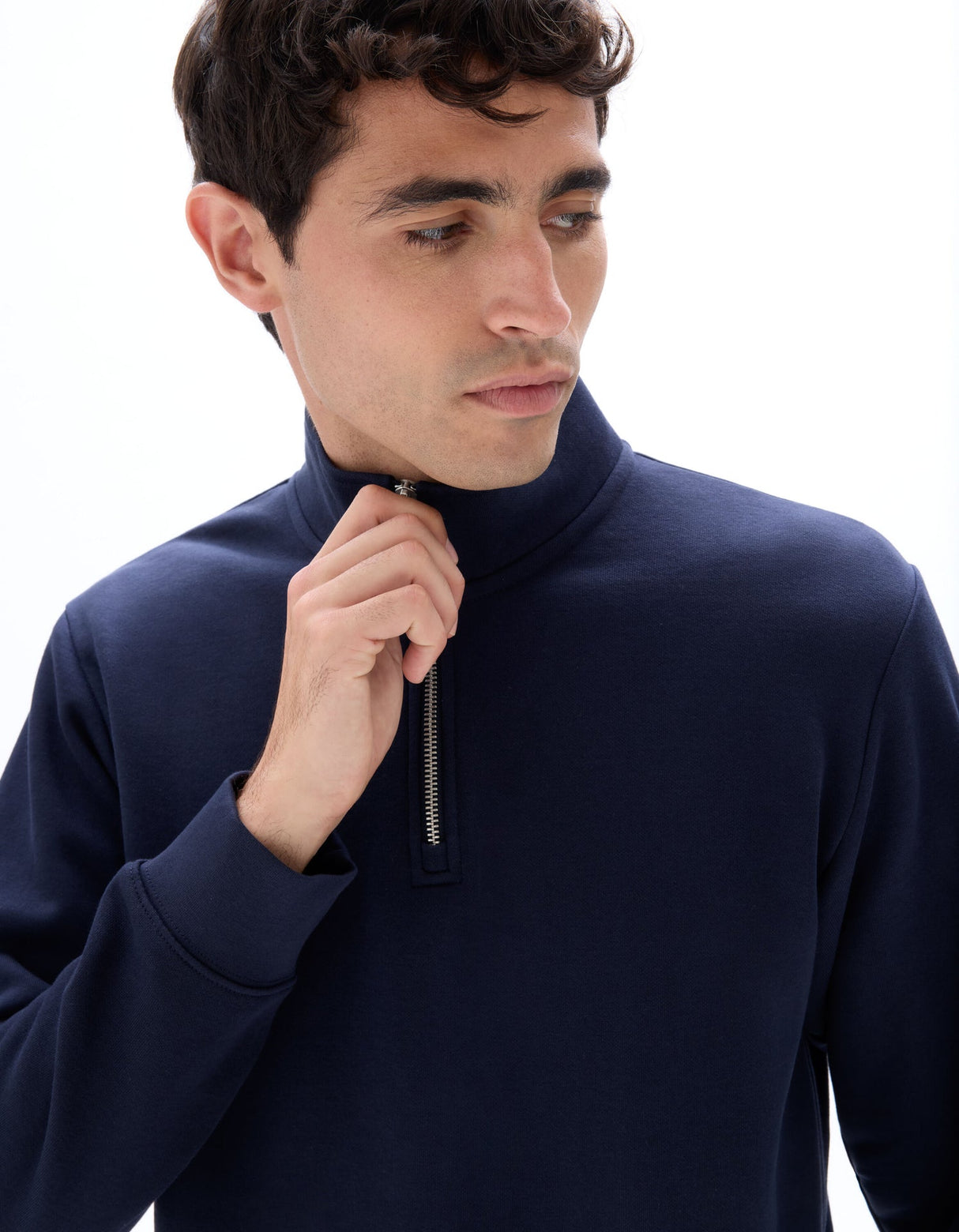 Regular Mock - Neck Sweatshirt - Runner