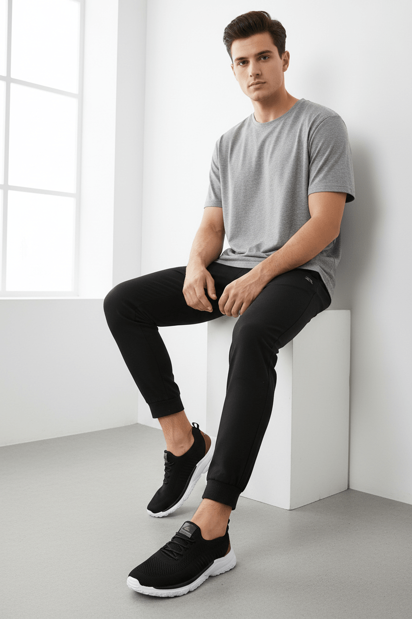 SCKECHERS MEN Solvano -210552-BLK- SKM69 - Runner