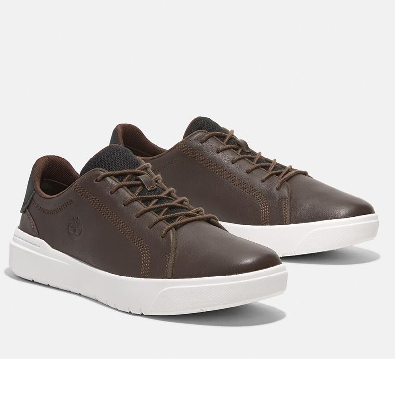 SENECA BAY LOW LACE UP SNEAKER DARK BROWN FULL GRAIN - Runner