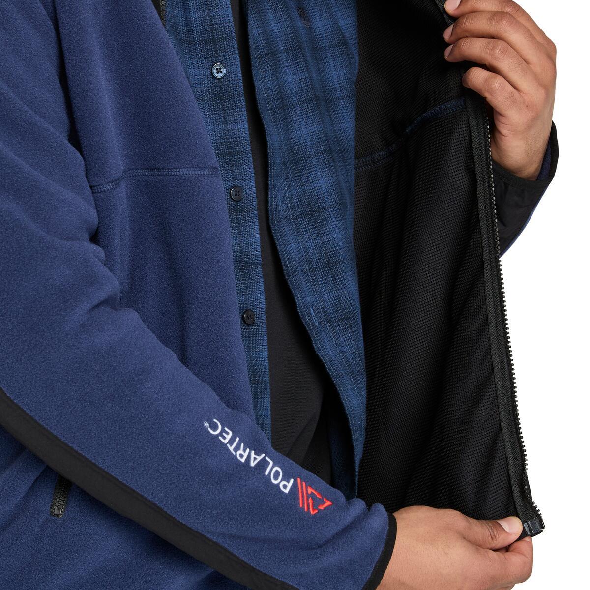 Sherburne Polartec 200 Mix Media Full Zip Fleece - Runner