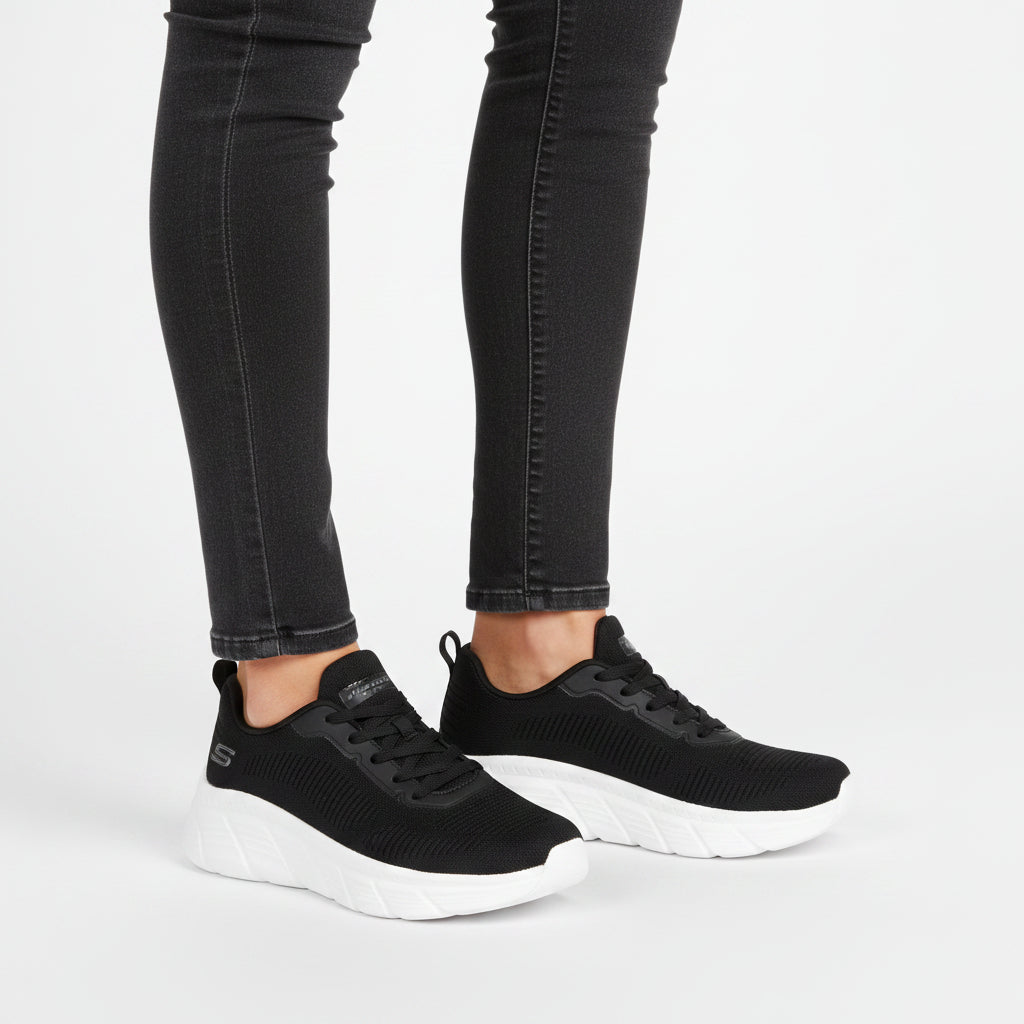SKECHERS BOBS B FLEX HI - LINEAR FORCE 117391 - BLK SKW191 - Runner