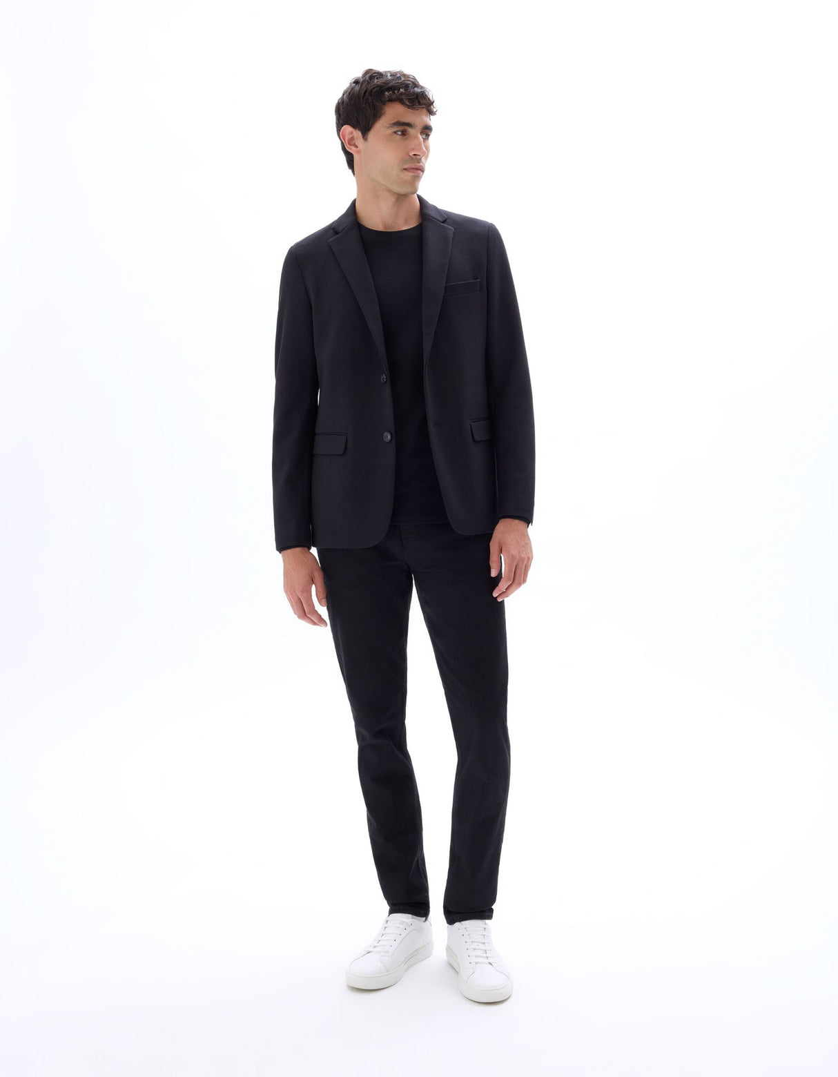 Slim Stretch Textured Blazer - Runner