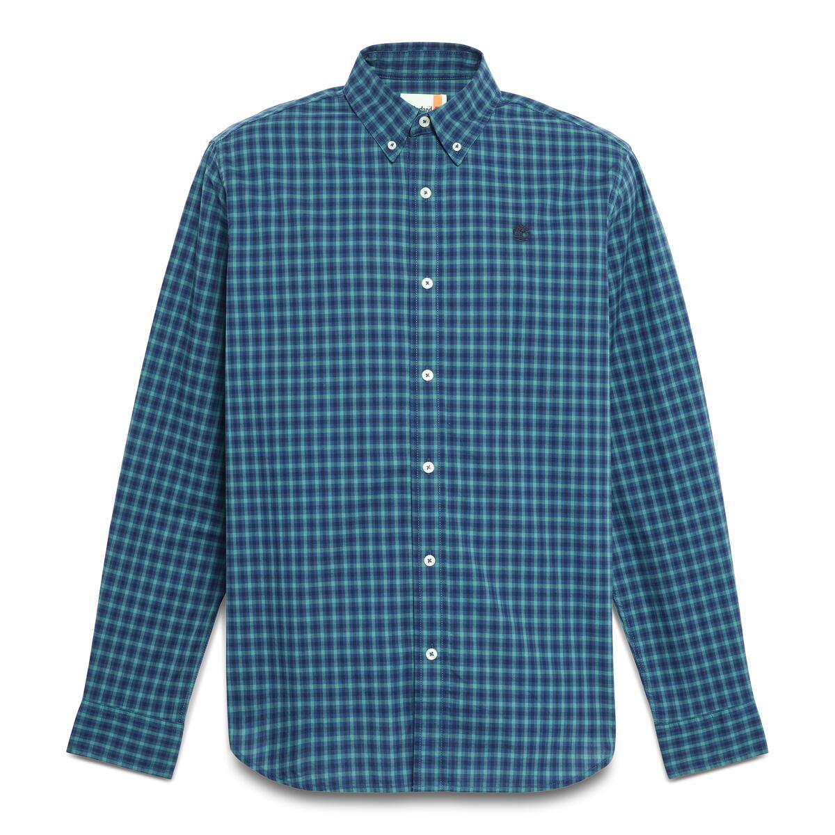 Stretch Poplin Gingham Shirt - Runner