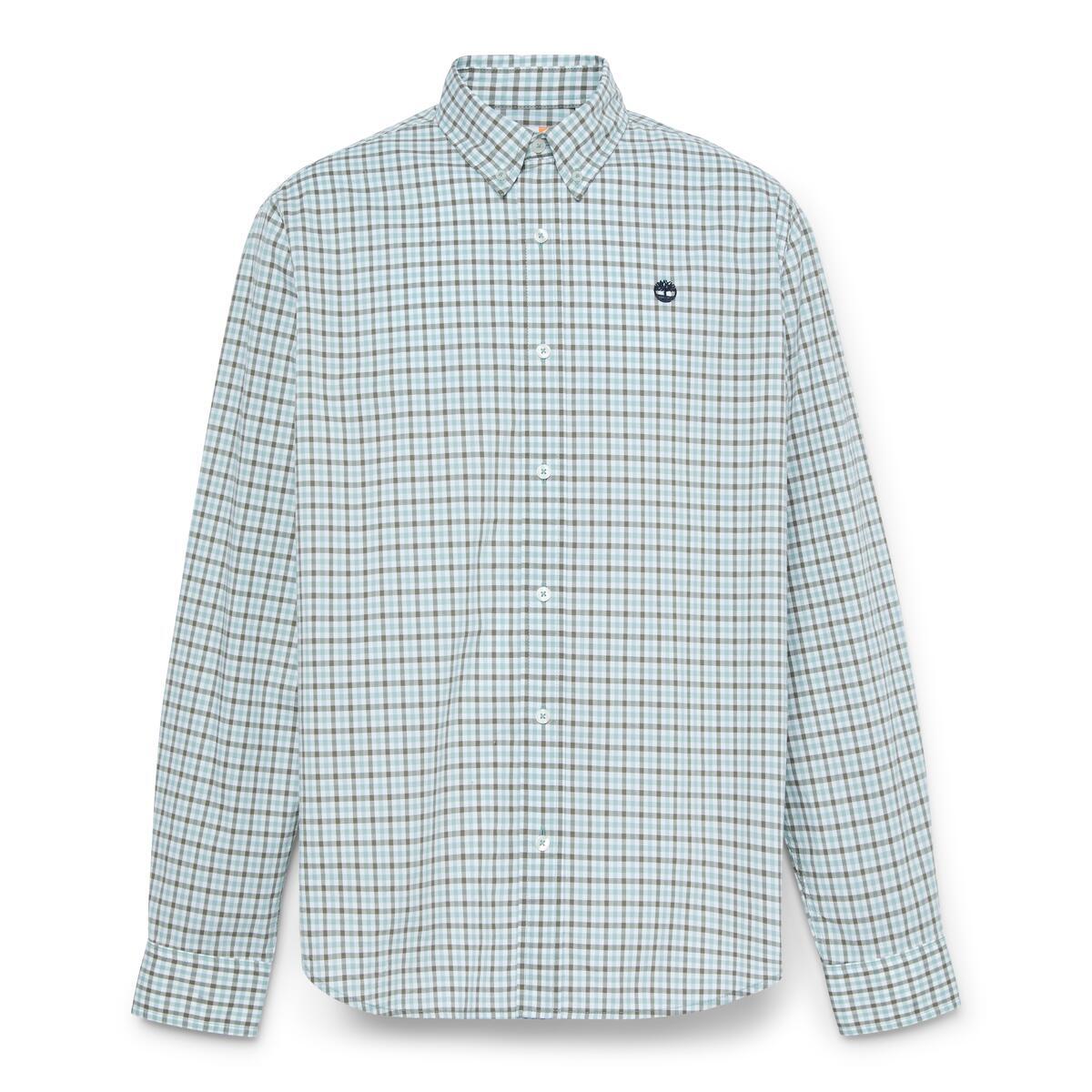 Stretch Poplin Gingham Shirt - Runner