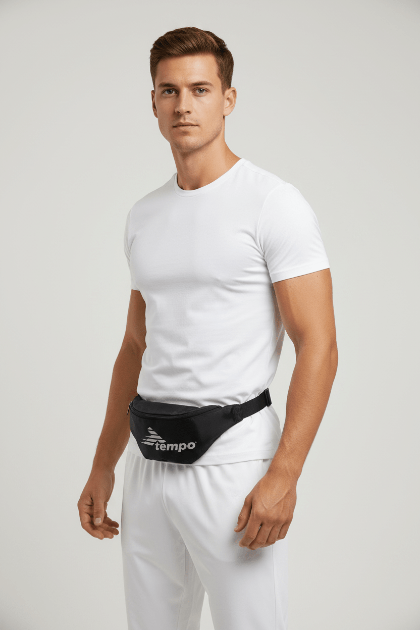TEMPO ESSENTIALS WAIST BAG BLACK - Runner