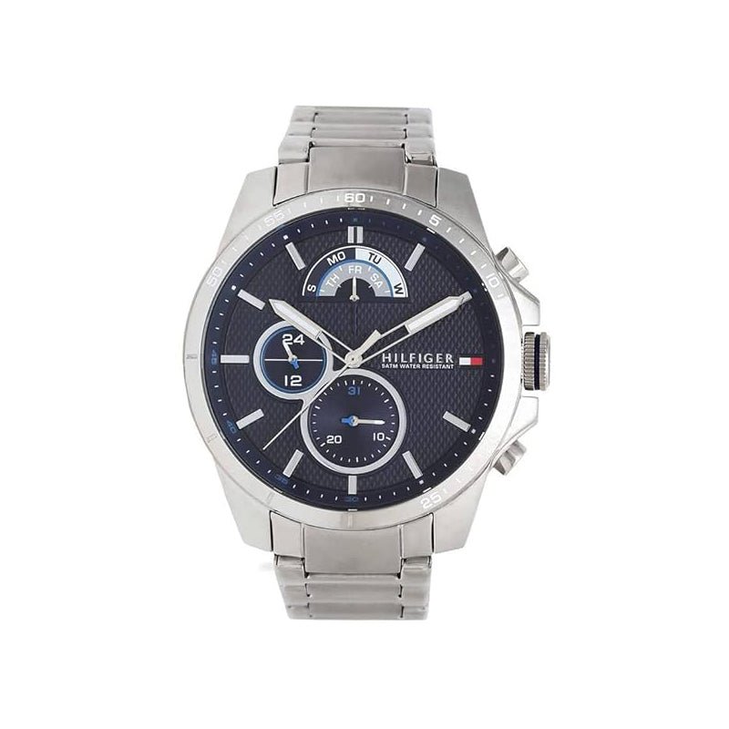 Tommy Hilfiger Mens Gunmetal Dial Metallic Multi - Function Watch TTM25 - Runner