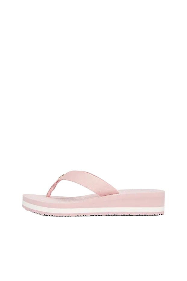 TOMMY HILFIGER MONOGRAM WEDGE FLIP - FLOPS - Pool shoes - foggy pink SLW18 - Runner