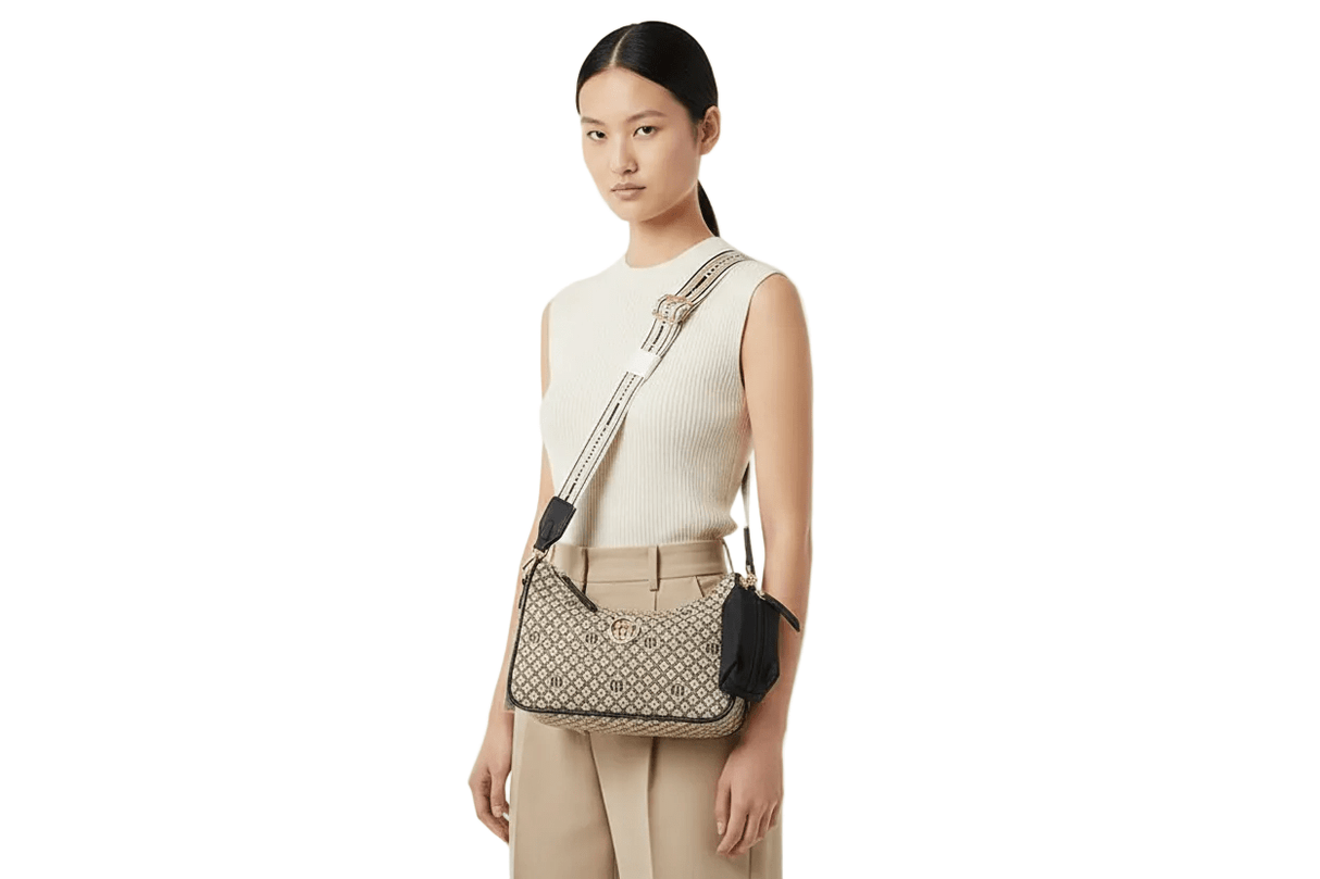 TOMMY HILFIGER Riley All Over Monogram Baguette Bag TB152 - Runner
