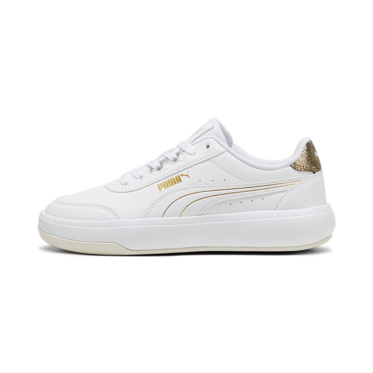 TORI METALLIC SHINE PUMA WHITE - PUMA GOLD - Runner