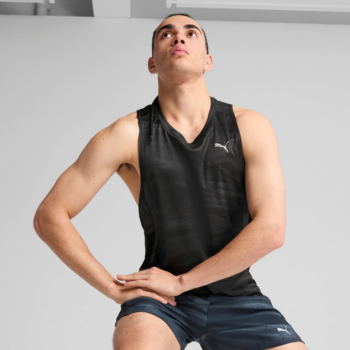 VELOCITY All - Over Print Polyblend Tank Men - Runner