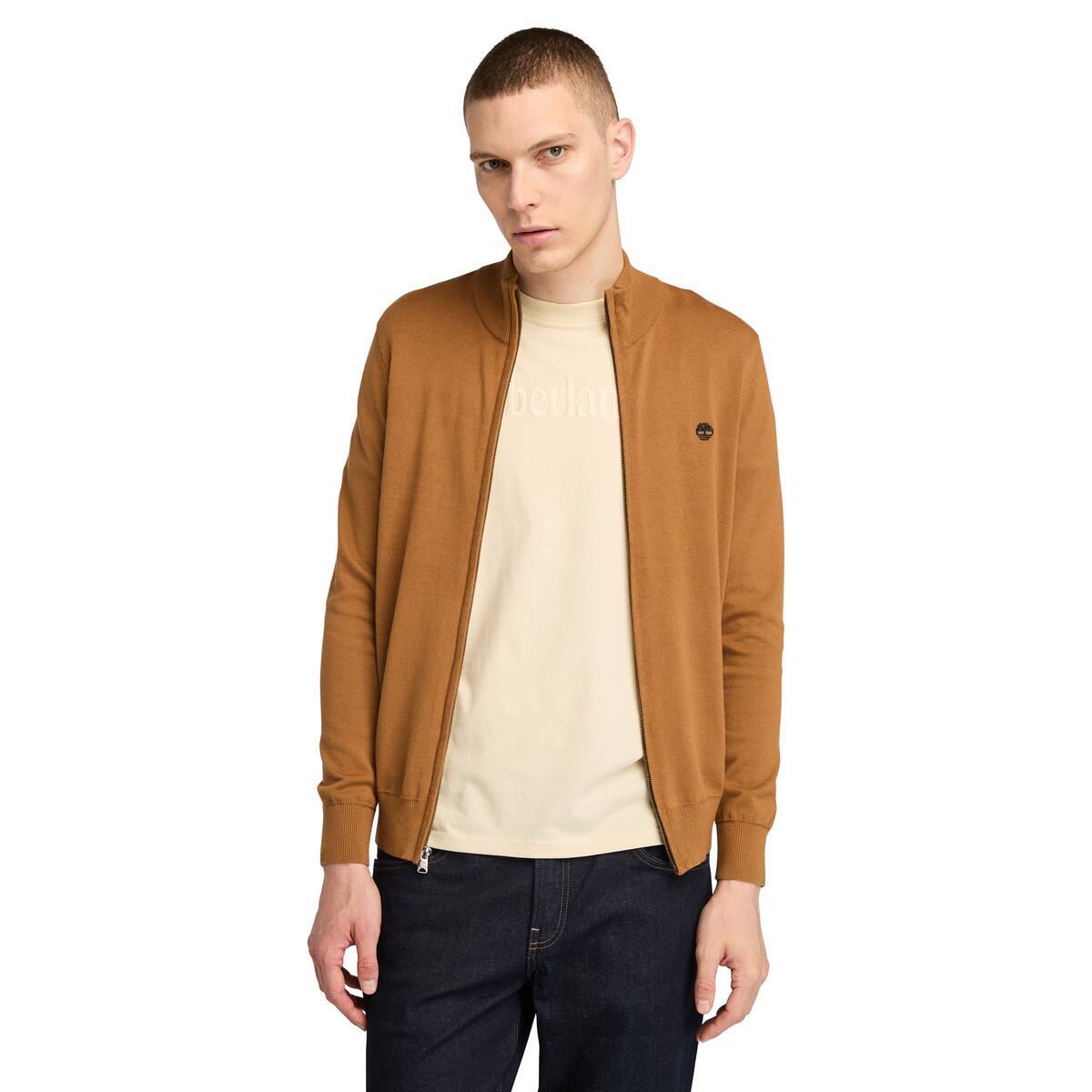 Williams River Cotton Full Zip Sweater - Runner