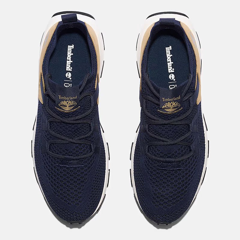 WINSOR TRAIL LOW LACE UP SNEAKER DARK BLUE KNIT - Runner