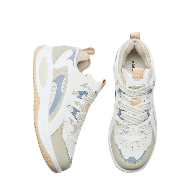 XTEP Men's Skateboarding Shoes Canvas White/Apricot03/Blue310005 - 3 XEM12 - Runner