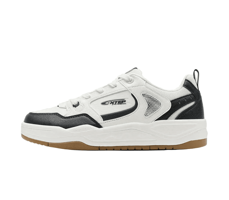 XTEP Men's Skateboarding Shoes Canvas White/Black310017 - 7 XEM9 - Runner