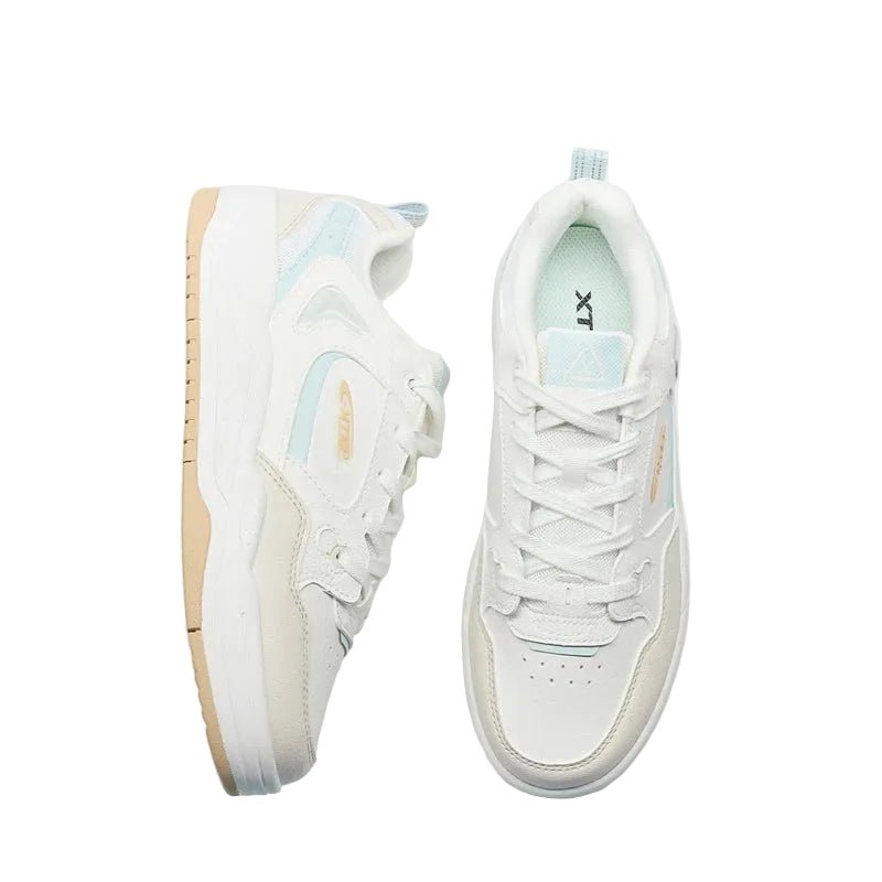 XTEP Women's Skateboarding Shoes Canvas White/Alabaster/Moonstone Blue 310060 - 8 XEW10 - Runner