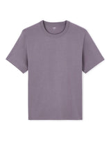 100% Cotton Boxy Crew Neck T-Shirt - Purple - Runner