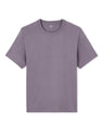 100% Cotton Boxy Crew Neck T-Shirt - Purple - Runner