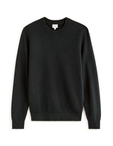 100% cotton crew neck sweater - black - Runner