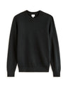 100% cotton crew neck sweater - black - Runner