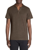100% Cotton Straight Neck T-Shirt - Brown - Runner