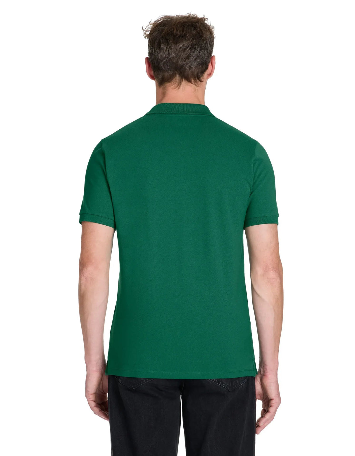 100% Cotton Straight Polo Shirt - Green - Runner