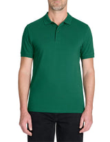 100% Cotton Straight Polo Shirt - Green - Runner
