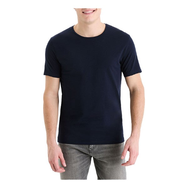 CELIO Slim Round-Neck T-Shirt In Stretch Cotton