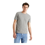 CELIO Slim Round-Neck T-Shirt In Stretch Cotton