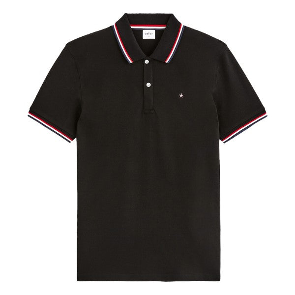 CELIO Slim Pique Polo Shirt In Stretch Cotton