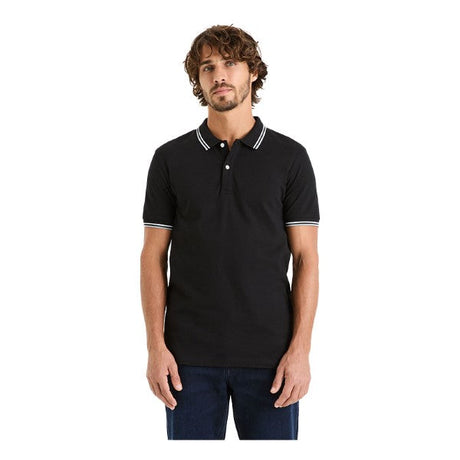 CELIO Slim Pique Polo Shirt In Stretch Cotton
