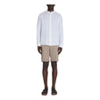 CELIO Regular Linen Shirt With Mandarin Collar