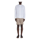 CELIO Regular Linen Shirt With Mandarin Collar