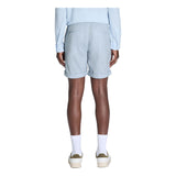 Linen And Cotton Bermuda Shorts - Light Blue
