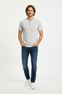 CELIO Cotton Blend Straight Neck T-Shirt