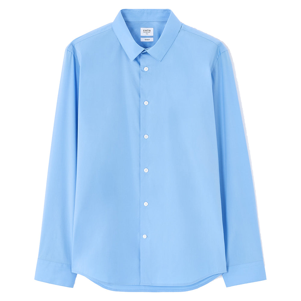 Slim-Fit Stretch Cotton Shirt