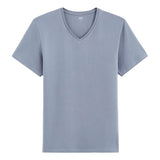 CELIO Slim V-Neck T-Shirt In Stretch Cotton