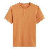 CELIO Stretch Cotton Tunisian Collar T-Shirt