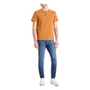 CELIO Stretch Cotton Tunisian Collar T-Shirt