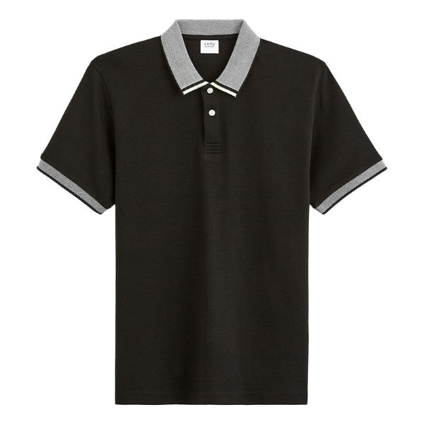 CELIO Regular Cotton Jersey Polo Shirt