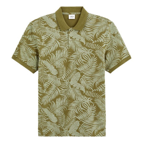 CELIO Regular Piquأ© Polo Shirt In Printed Cotton