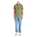 CELIO Regular Piquأ© Polo Shirt In Printed Cotton