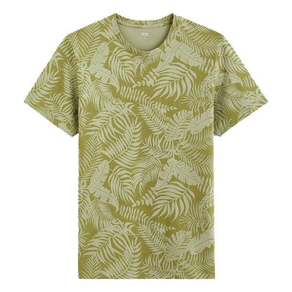 CELIO Round-Neck Cotton T-Shirt