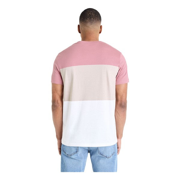 CELIO Color Block Round Neck T-Shirt