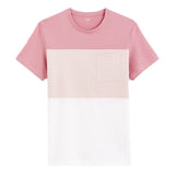 CELIO Color Block Round Neck T-Shirt
