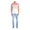 CELIO Color Block Round Neck T-Shirt