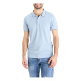 CELIO Slim Pique Polo Shirt In Stretch Cotton
