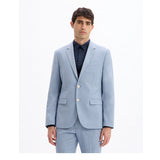 Slim Stretch Suit Jacket - Chambray