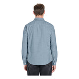 Regular-Fit 100% Cotton Chambray Shirt - Blue