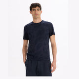 Straight Round Neck T-Shirt 100% Cotton - Navy
